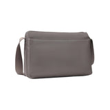 Rear view of the Hedgren Inner City Eye Neo Crossbody in Sepia, featuring a clean, minimalist back panel and adjustable shoulder strap.
