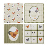 Henny Ceramic Coasters Olive 10cm (Set of 4) | Minimax