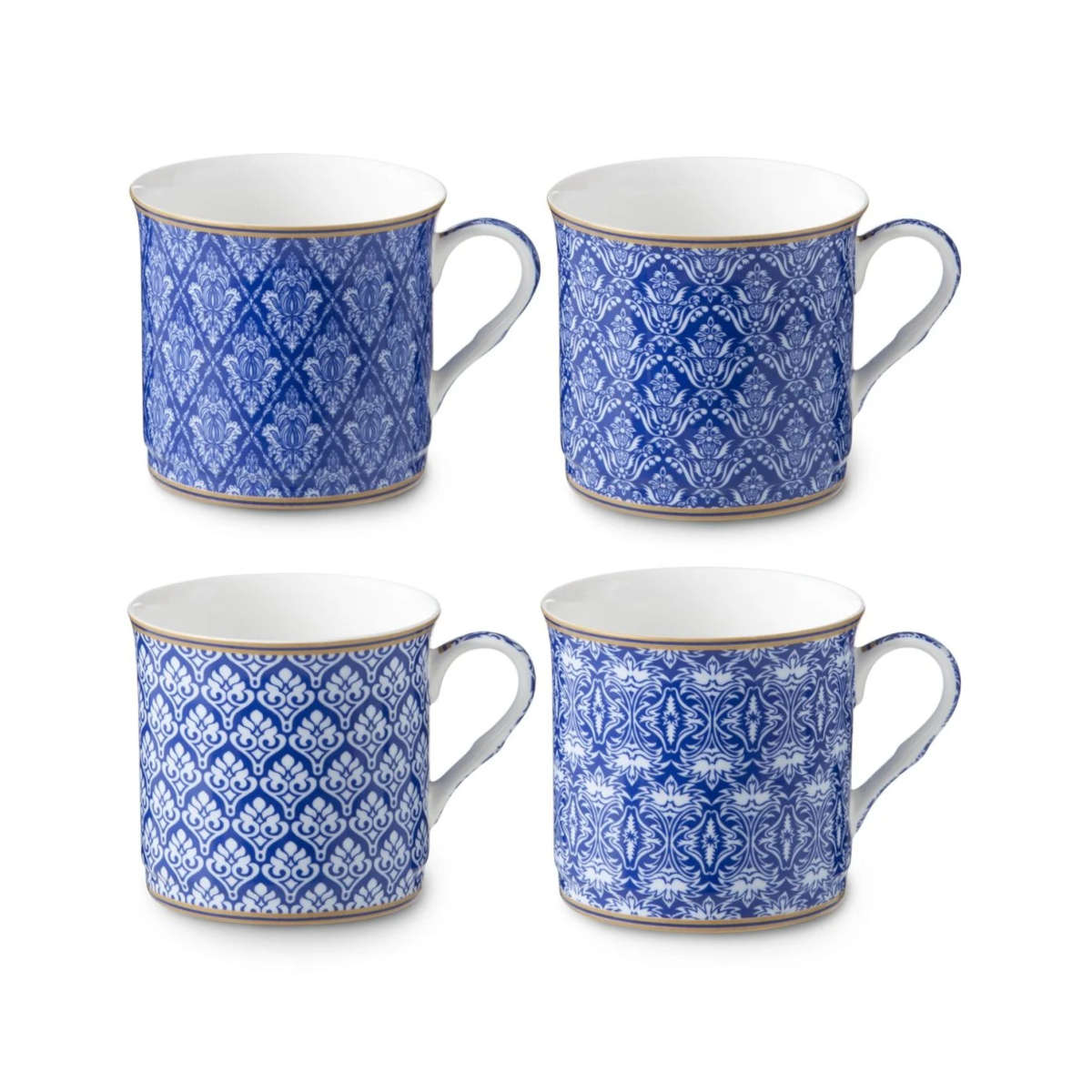 Heritage Moroccan Blue Mugs 350ml (Set of 4) | Minimax