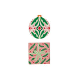 Gala Holly Jolly Ceramic Coaster Assorted 10cm (price per item)