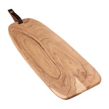 Epicurean Cuisine EAT Acacia Wood Serving Board with Leather Handle 50cm | Minimax