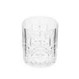 Saltwater unbreakable embossed 405ml DOF tumbler in clear finish, shown front on