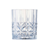 Saltwater unbreakable embossed 405ml DOF tumbler in clear finish, shown front on