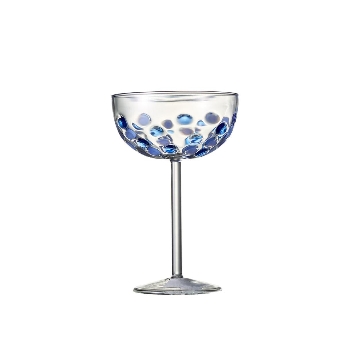Casero Dapple Couple Glass Blue 250ml Set of 2 | Minimax