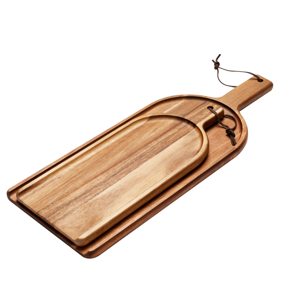 Epicurean Cuisine Wooden Tray Set 2 Piece | Minimax