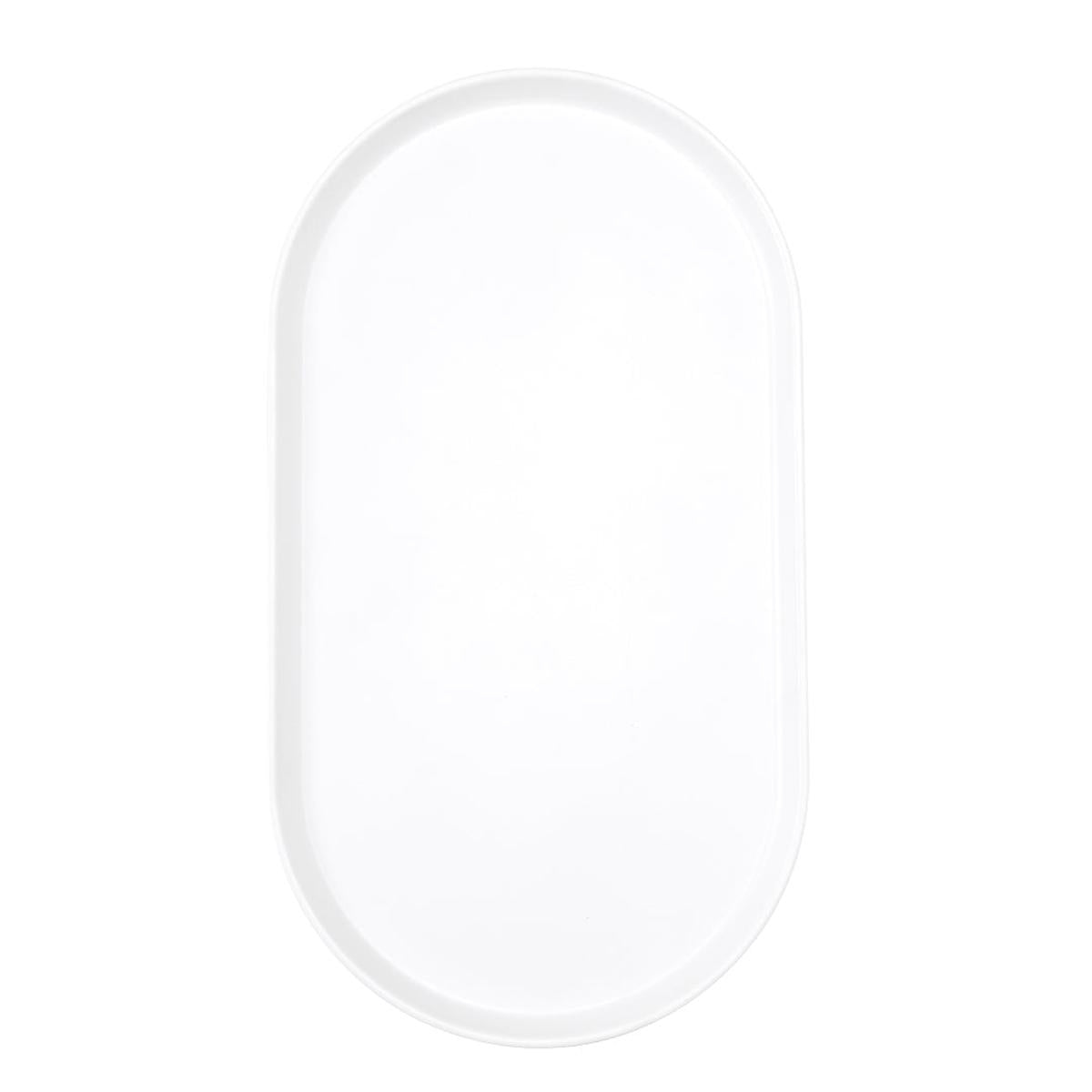 Saltwater Classic Melamine Oval Serving Platter Linen 40cm | Minimax