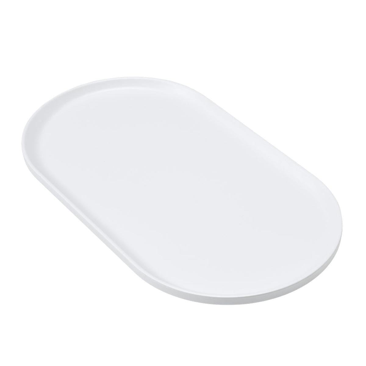 Saltwater Classic Melamine Oval Serving Platter Linen 40cm | Minimax