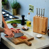 Furi Pro Wood Knife Block Set 7 Piece