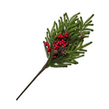 Made for Minimax Red Berry Pine Cone Pick 50cm