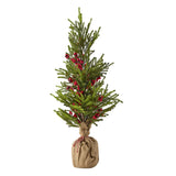 Made for Minimax Berry & Pinecone Fir Tree Hessian 80cm