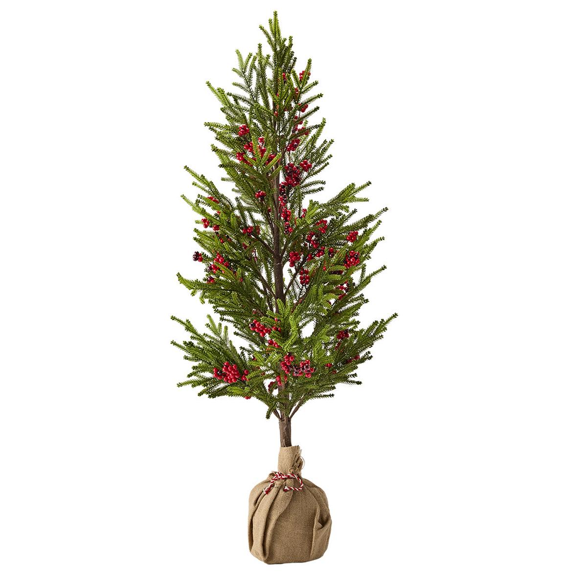 Made for Minimax Berry & Pinecone Fir Tree Hessian 100cm