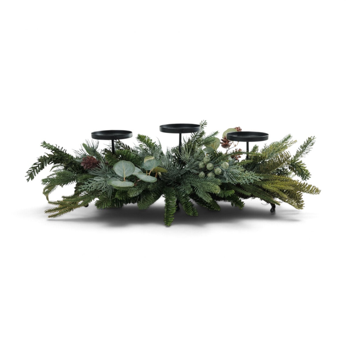 Noel Mixed Pine Candle Holder 90cm