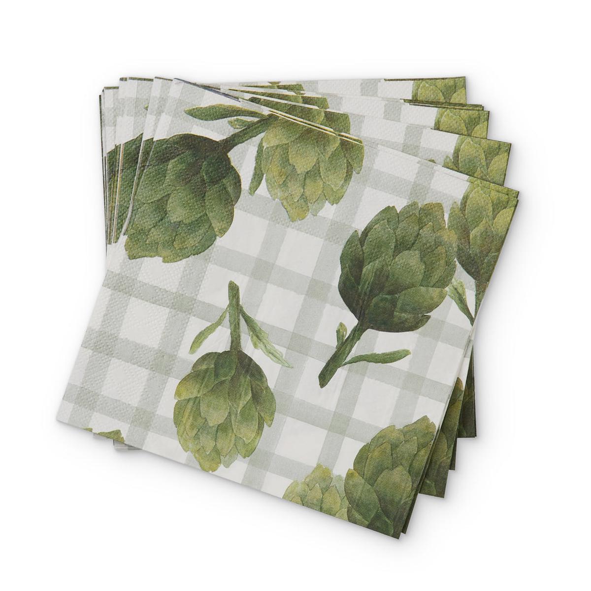 Madras Link Artichoke Paper Napkin Set of 20 Piece | Minimax