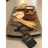 Aubrey Lavis Serving Board with Handle Grey 59cm | MInimax