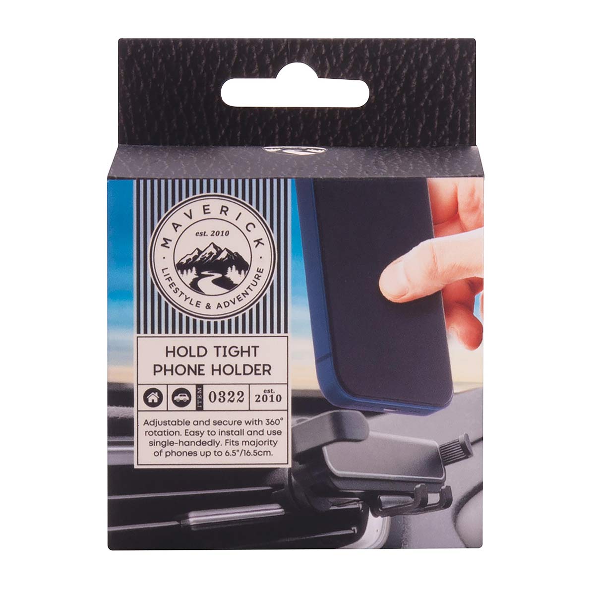 Maverick Hold Tight Magnetic Phone Holder Black