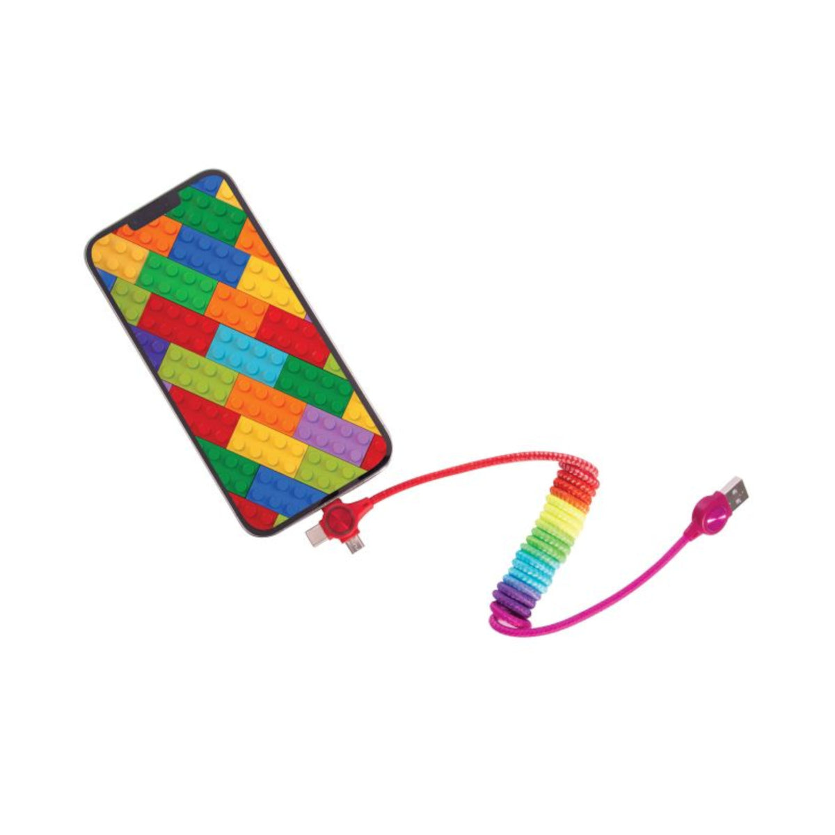 IS Gift 3 in 1 Spring Charging Cable Rainbow | Minimax