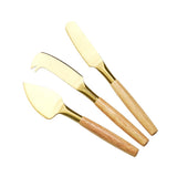 Epicurean Fromage Cheese Knife Set Gold (Set of 3)