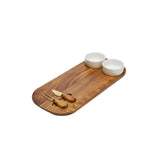 Epicurean Fromage Oval Cheese Serving Set Gold 5 Piece