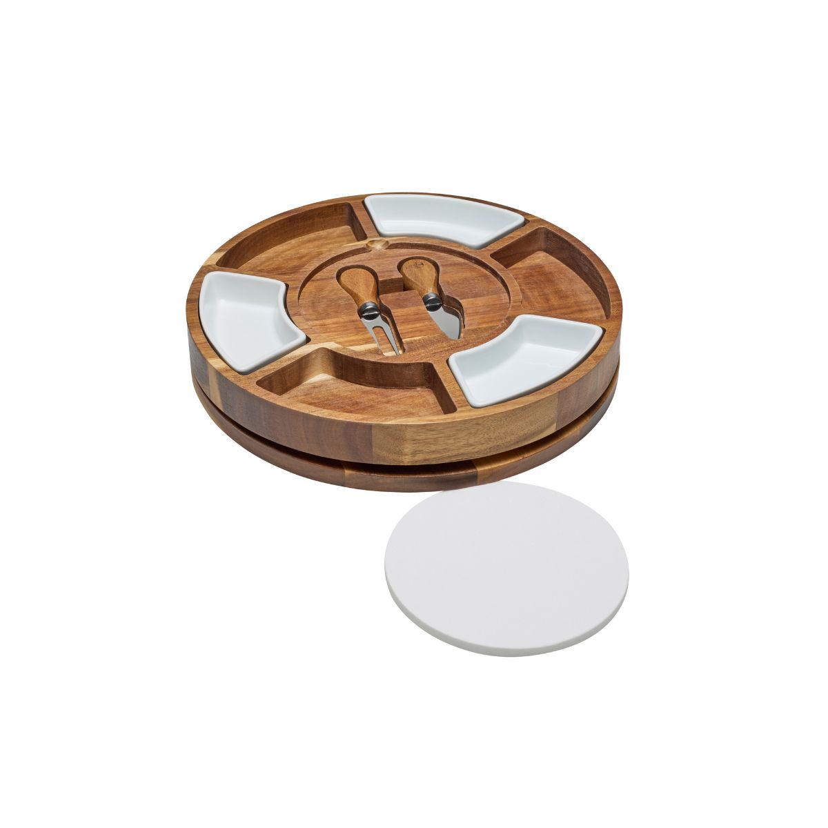 Epicurean Fromage Lazy Susan Entertainer Set 7 Piece