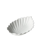 Casero Leaf Bowl White 54cm – large decorative ceramic bowl in elegant leaf shape, perfect as a statement serving piece or centrepiece.