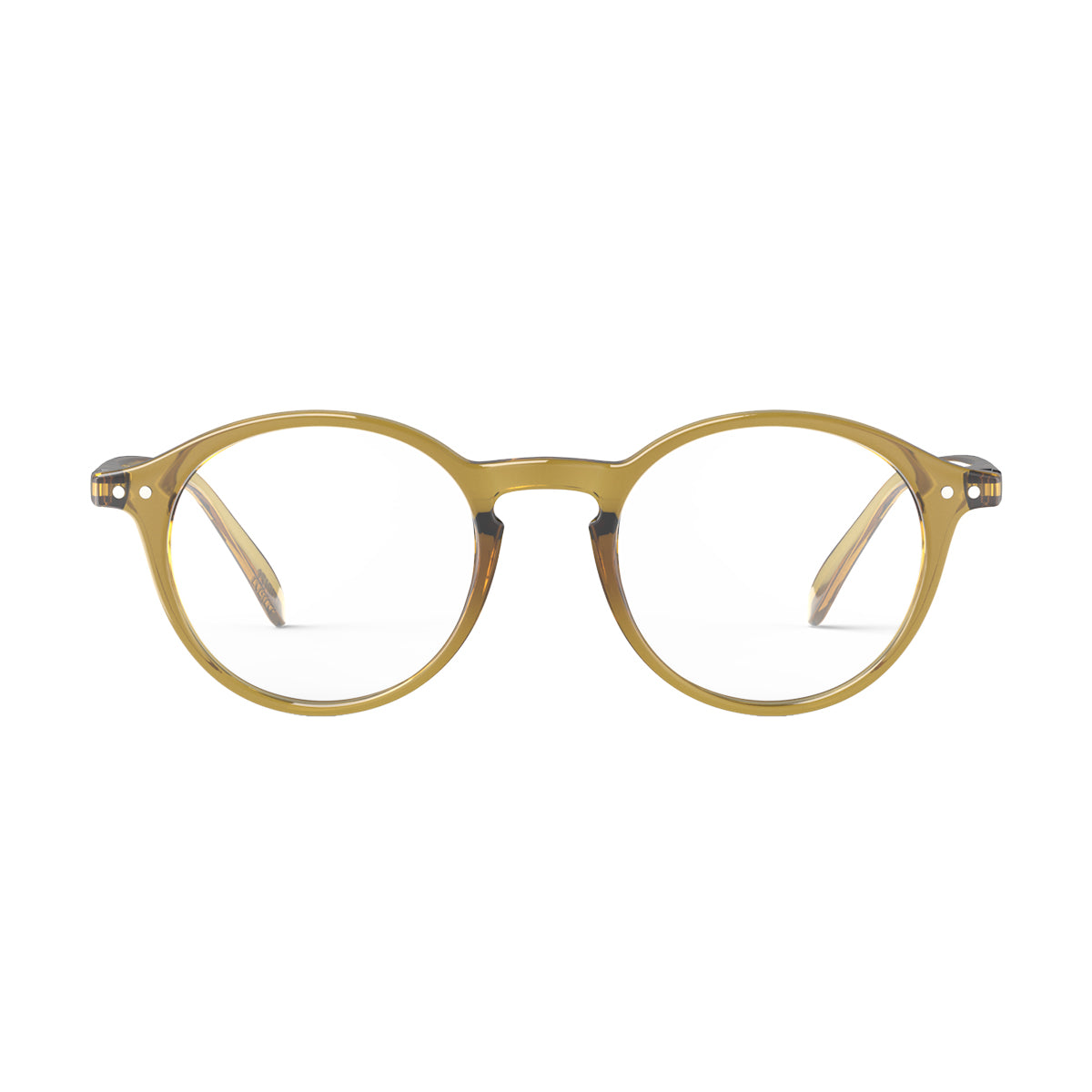IZIPIZI Reading Collection #D +1.5 Golden Green | Minimax - front view