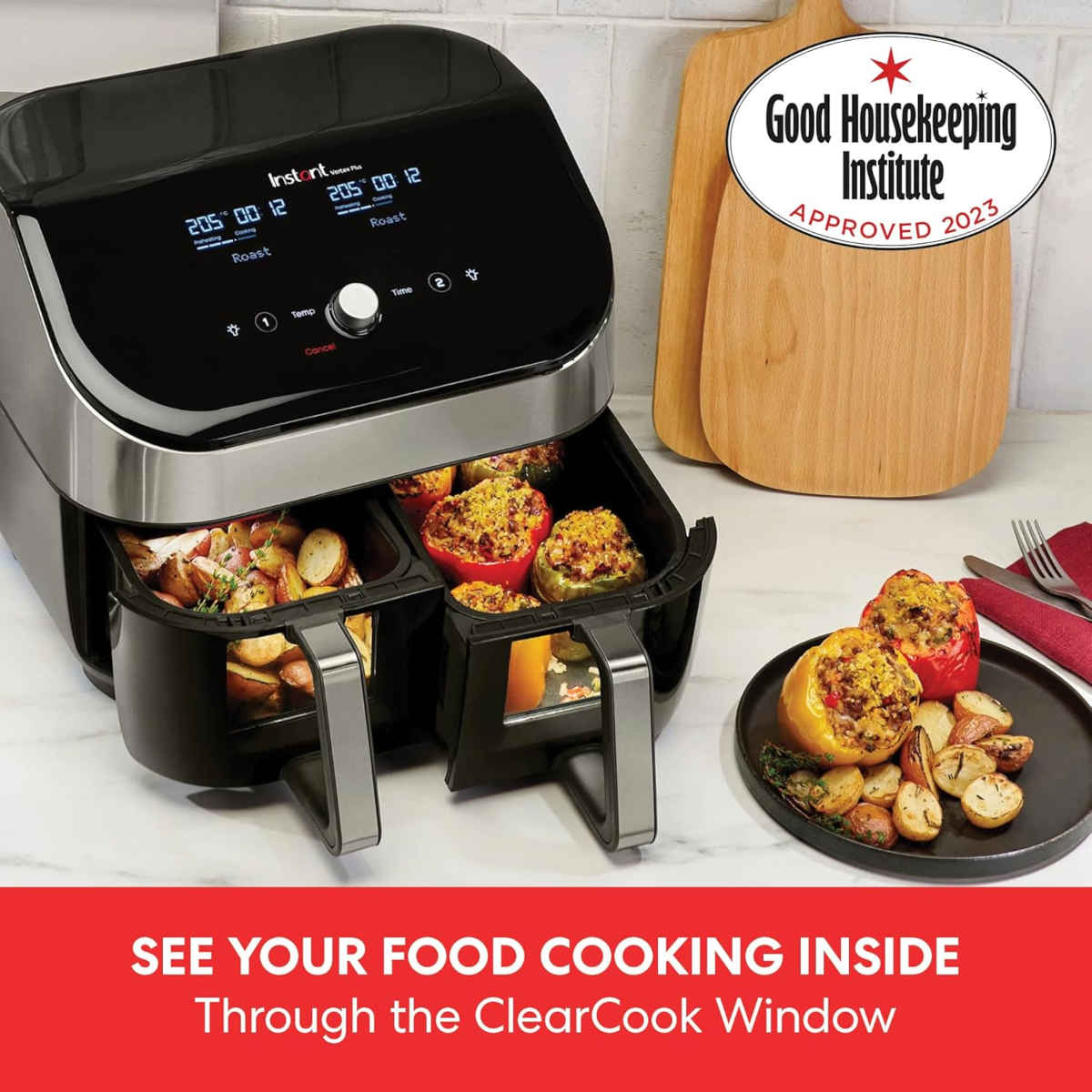 Instant Pot Vortex Plus Clear Cook Dual Air Fryer 8L | Minimax