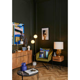 Amalfi Tivoli Floor Lamp White & Gold 32x20x150cm