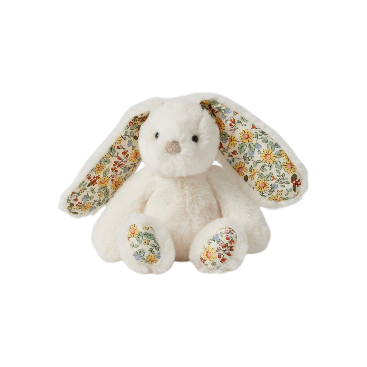 Jiggle & Giggle Floral Plush Rattle Bunny White Small | Minimax