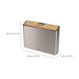 Joseph Joseph Folio 3 Piece Bamboo Board Set with dimensions 38 x 28.7 x 8.5 cm