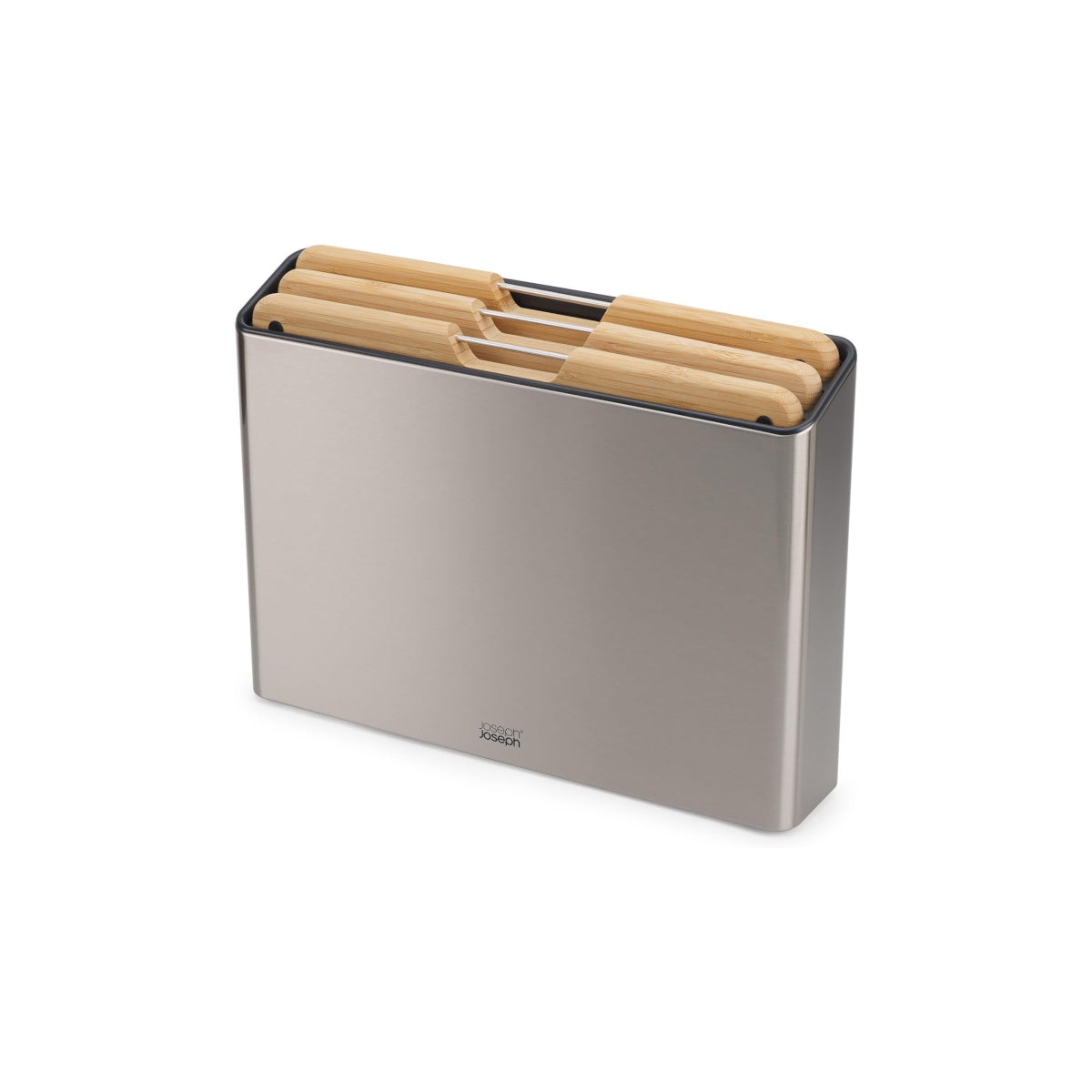 Joseph Joseph Folio 3 Piece Set with bamboo chopping boards in stainless steel storage case