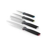 Joseph Joseph Folio Icon 8-piece board and knife set with colour-coded chopping boards and knives in holder