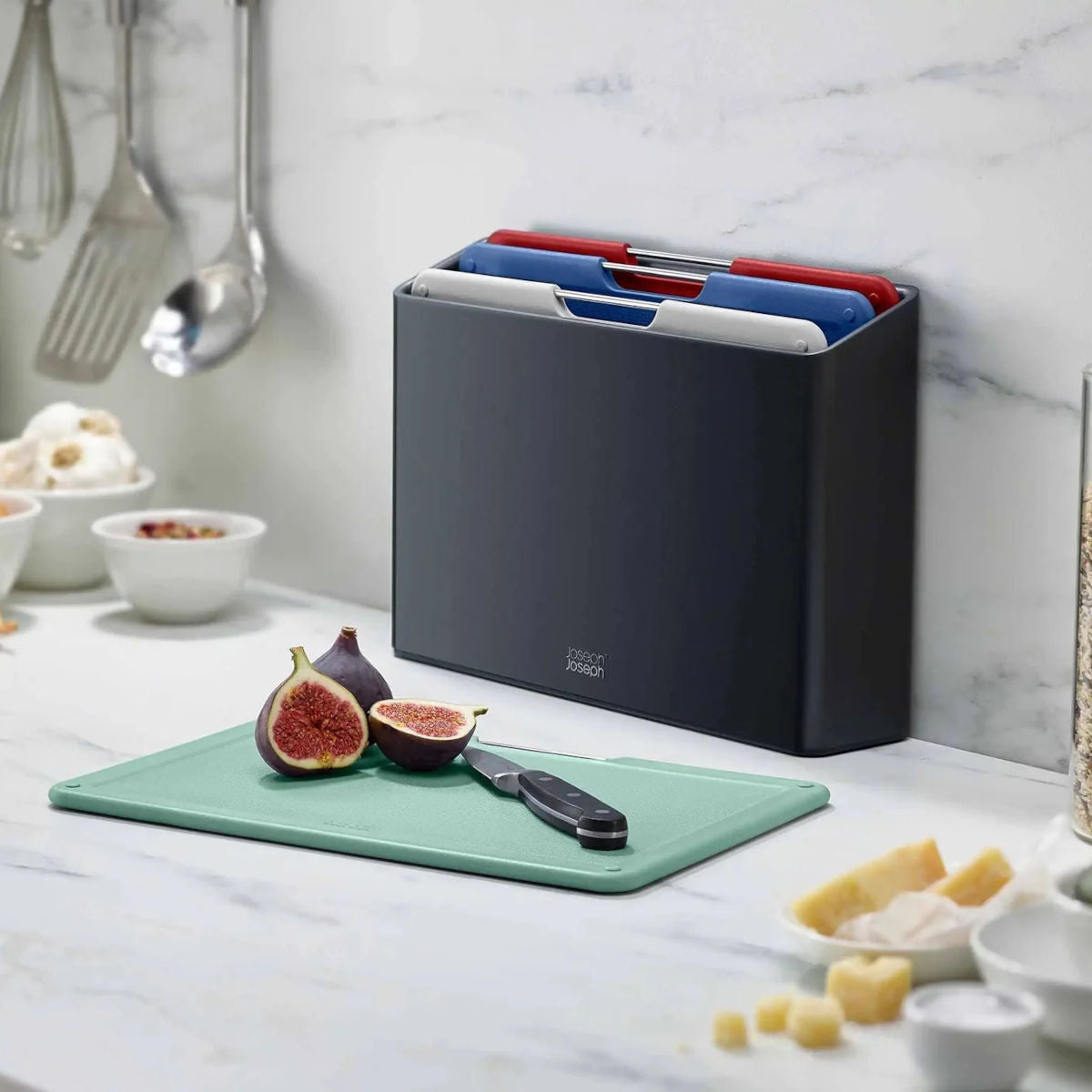 Joseph Joseph Folio Regular Chopping Board Set 4 Piece Coast Grey | Minimax