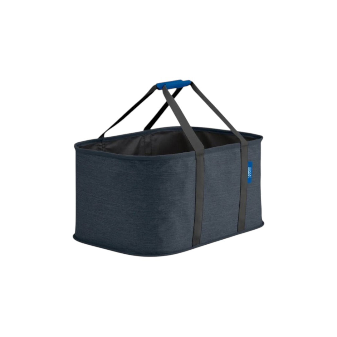 Joseph Joseph Hold-All laundry basket in black with sturdy carry handles