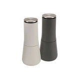 Joseph Joseph Milltop salt and pepper mill set in grey with sleek modern design