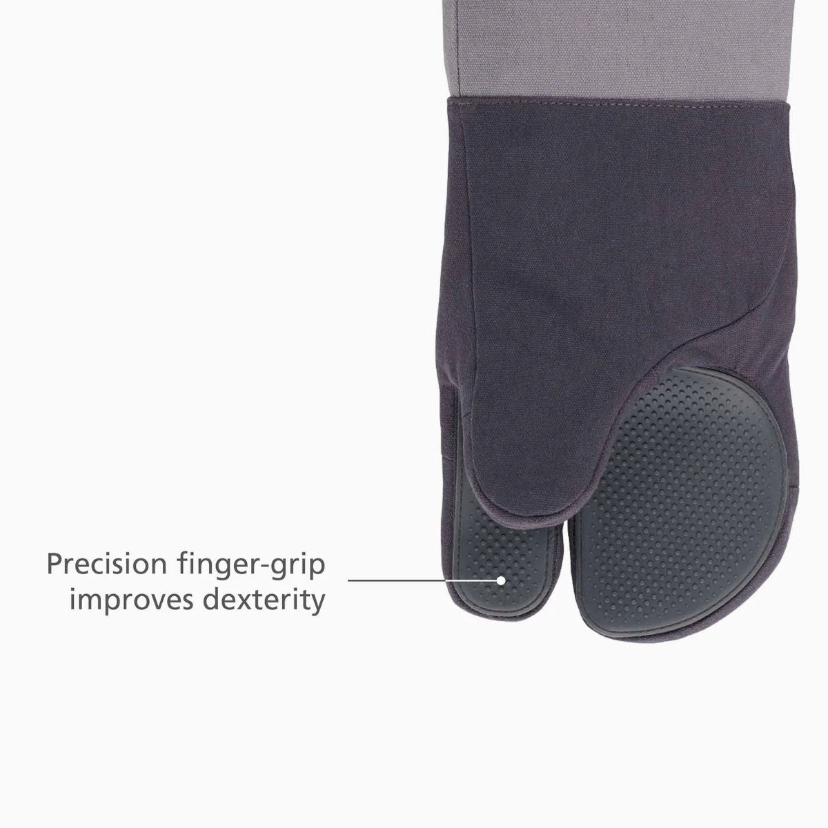 Joseph Joseph Pinch oven glove showing precision finger-grip for better dexterity