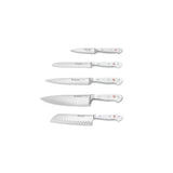 Wusthof Classic White Knife Block Set 6 Piece With Santoku | Minimax