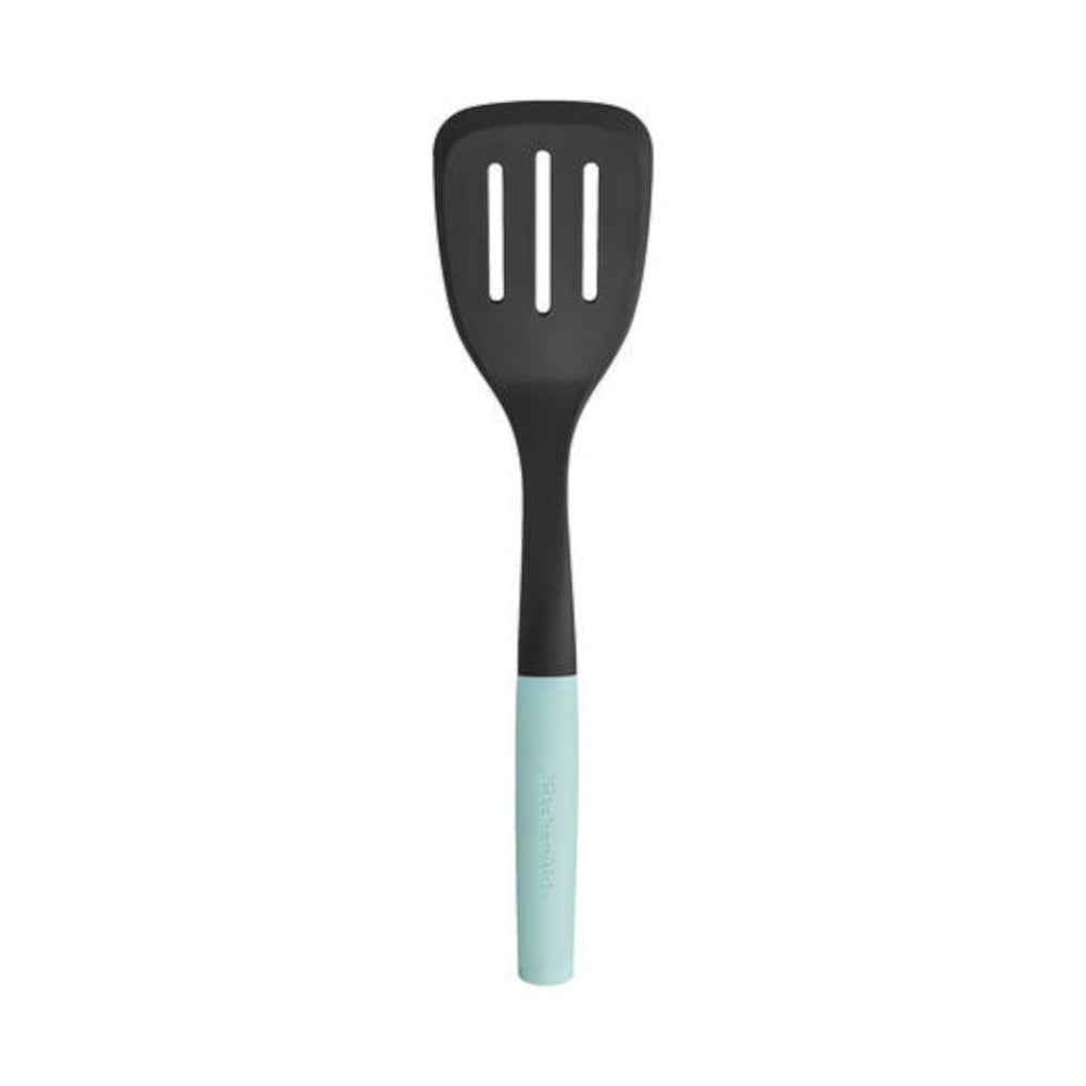 KitchenAid Classic Soft Grip Plastic Slotted Turner Cooking Utensil Mineral Water | Minimax