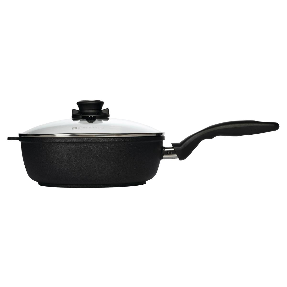Swiss Diamond XD Non-stick Deep Saute Pan with Lid 24cm (3L)