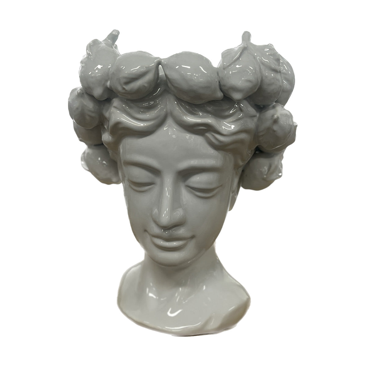 Mediterranean Market Lemon Head Vessel White 25 x 27cm | Minimax