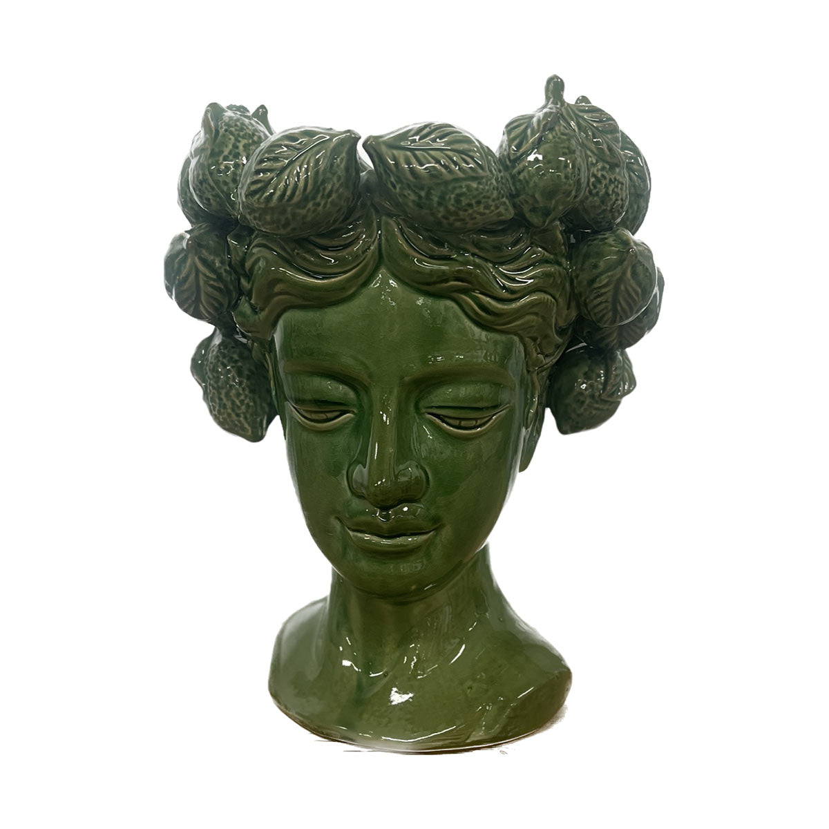Mediterranean Market Lemon Head Vessel Green 25 x 27cm | Minimax