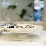 Oyster Stand Platter White 25cm