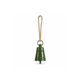 Mediterranean Market Lune Green Enamel Bell 7 x 10cm