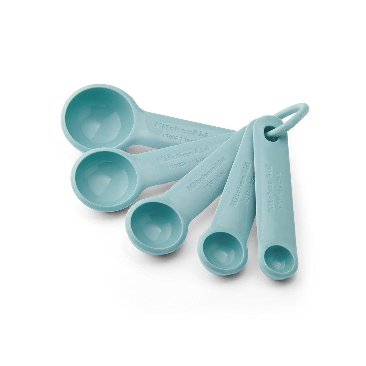 KitchenAid Classic Plastic Measuring Spoon Mineral Water (Set of 5) | Minimax