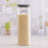 Kilner Clear container with lid filled with rice on a kitchen counter 2L | Minimax