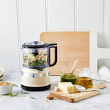 KitchenAid KFC3516A Mini Food Chopper Almond Cream 3.5 Cup | Minimax