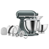 KitchenAid KSM195 Artisan Mixer Juniper – with full set of attachments and bowls