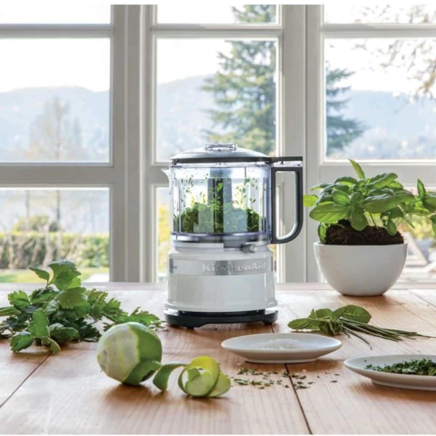 KitchenAid 5KFC3516A 3.5 Cup Mini Food Chopper White | Minimax