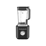 KitchenAid K200 Pure Power Blender Black Matte – Front view of KitchenAid Pure Power Blender in sleek black matte finish with control dial