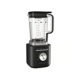 KitchenAid K200 Pure Power Blender Black Matte  – Side profile of black matte KitchenAid Pure Power Blender showing pitcher handle and sleek base