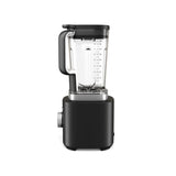 KitchenAid K200 Pure Power Blender Black Matte – Angled view of KitchenAid Pure Power Blender Black Matte highlighting blending jar and speed dial